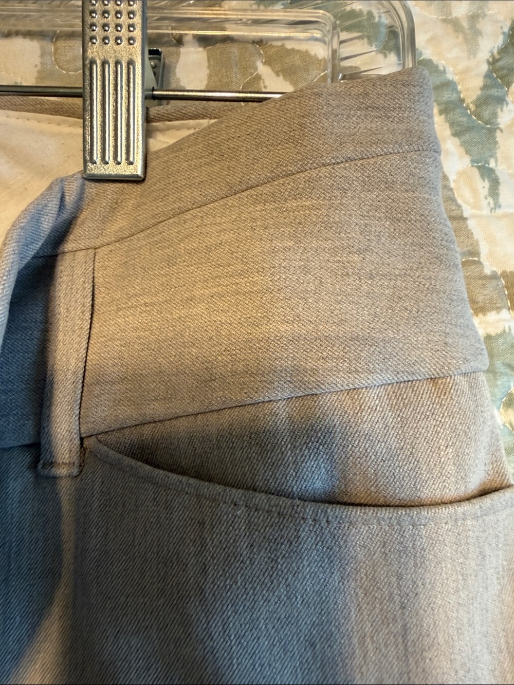 Express Taupe Wide-Leg Dress Pants - Picture 5 of 5